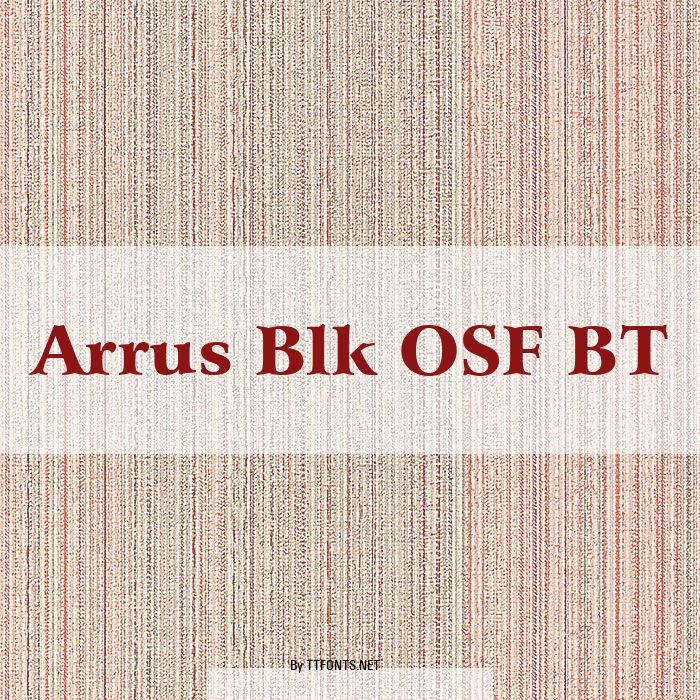 Arrus Blk OSF BT example